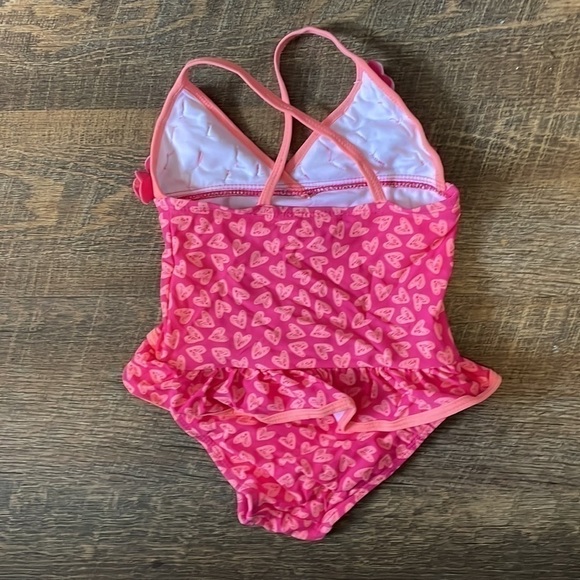 Pink Platinum Girl’s One Piece Swimsuit Size 4T - Picture 3 of 6